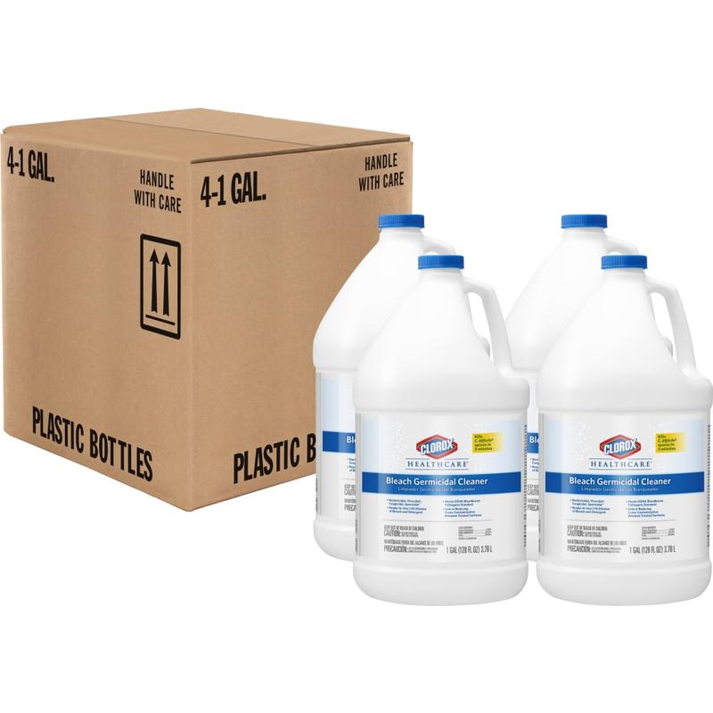Clorox Healthcare Bleach Germicidal Cleaner Refill, 128 Fluid Ounces, Pack of 4 (68978) MPN:68978CT