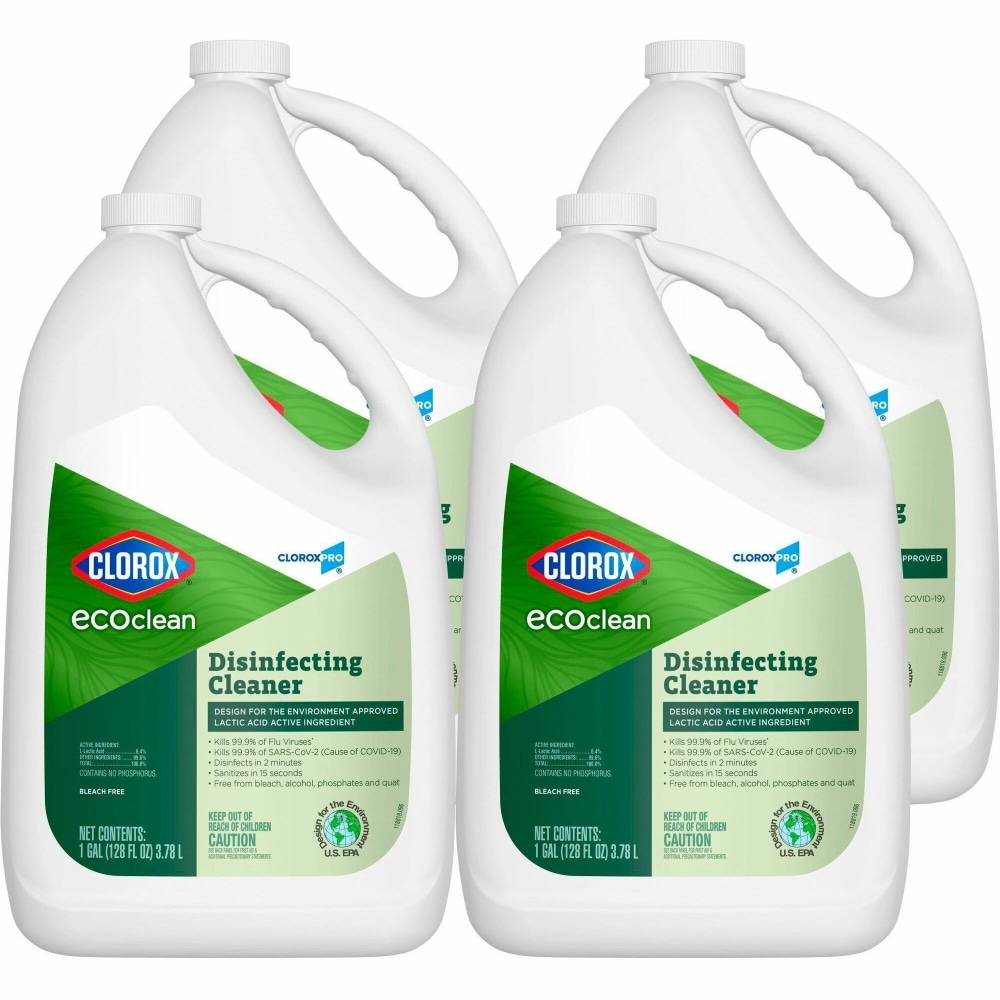 CloroxPro EcoClean Disinfecting Cleaner Spray, 128 Oz, Carton Of 4 Bottles MPN:CLO60094CT