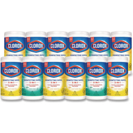 Clorox® Disinfecting Wipes 1-Ply 7x8 Fresh Scent/Citrus Blend 75/Canister 3/PK 4 Packs/CT 30208