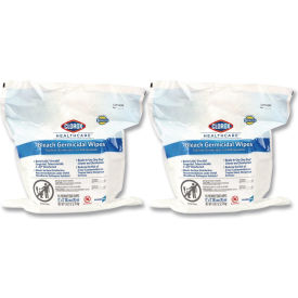 Clorox Healthcare® Bleach Germicidal Wipes 1-Ply 12x12 Unscented 110/Refill 2 Refills/CT 30359CT