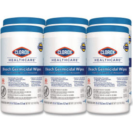 Clorox Healthcare® Bleach Germicidal Wipes 1-Ply 6x5 Unscented 150/Canister 6 Canisters/CT 30577