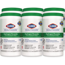 Clorox® Healthcare® Cleaner Disinfectant Wipes Unscented 95 Wipes/Canister Pk of 6 30824