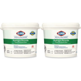 Clorox® Healthcare® Cleaner Disinfectant Wipes Unscented 185 Wipes/Canister 2/Carton 30826