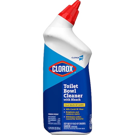 Toilet Bowl Cleaner, Bottle, 24 oz, Ready to Use, Fresh Fragrance, PK12 MPN:00031