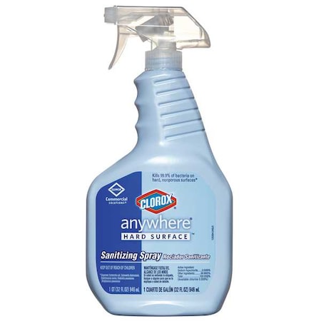 Sanitizing Spray, 32 oz. Trigger Spray Bottle, Unscented, 12 PK MPN:01698