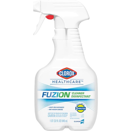 Bleach Disinfectant, 32 oz. Trigger Spray Bottle, Unscented, Translucent, 9 PK MPN:31478