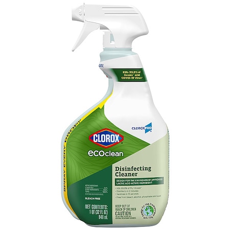 Disinfectant Cleaner, Trigger Spray Bottle, Lemon, 9 PK MPN:60213
