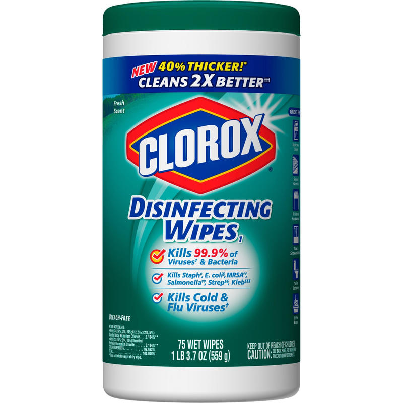 Clorox Disinfecting Wipes, Pack Of 75 Wipes, 01656PL MPN:01656PL