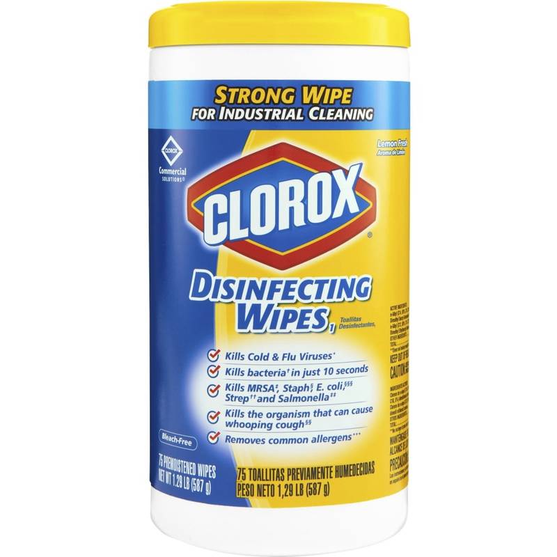 CloroxPro Disinfecting Wipes, Lemon Fresh Scent, Pack Of 75 Wipes, 15948BD MPN:15948BD