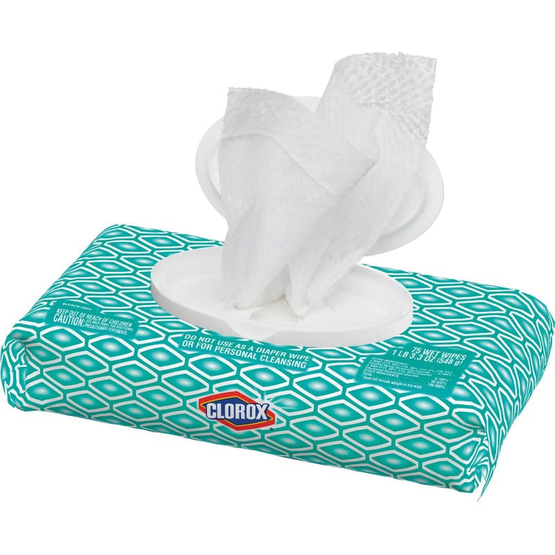 Clorox Disinfecting Cleaning Wipes Flex Pack, Fresh Scent, White, 75/Pack, 31430BD MPN:31430BD