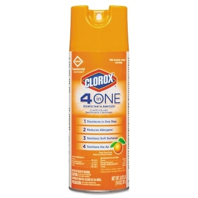 Clorox 4-IN-1 Disinf/Sanitize Aerosol Citrus 14O MPN:CLOX31043