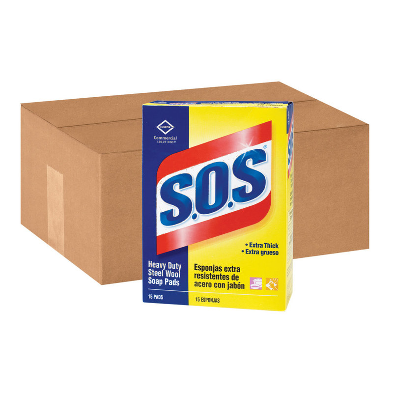 S.O.S. Steel Wool Soap Pads 15/Bx MPN:CLOX88320