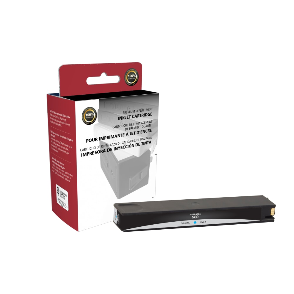 Clover Imaging Group Remanufactured Cyan Ink Cartridge Replacement For HP 980, 118058 MPN:118058