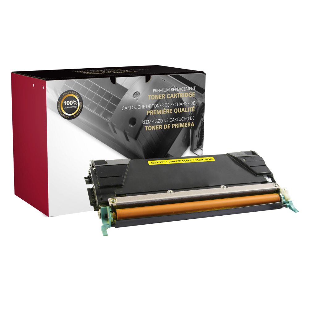 Clover Imaging Group Remanufactured Yellow High Yield Toner Cartridge Replacement For Lexmark C736, ODC736Y MPN:200747P