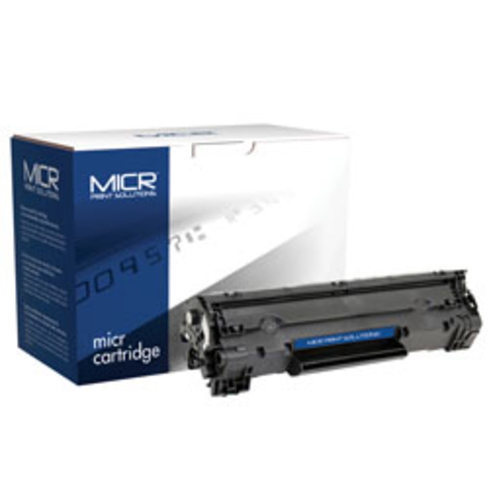 MICR Print Solutions Black High Yield MICR Toner Cartridge Replacement For HP 36X, CB436A, MCR36AM MPN:MCR36AM