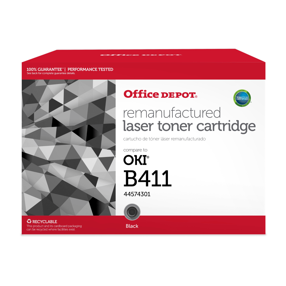 Office Depot ODB411 Standard Yield Black Drum Unit Replacement For Okidata B411 MPN:201221