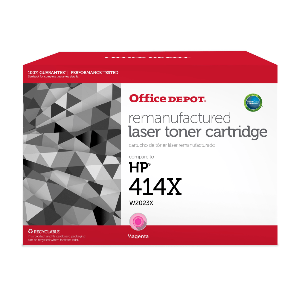 Office Depot Brand Remanufactured High-Yield Magenta Toner Cartridge Replacement For HP 414X, W2023X MPN:201429PR