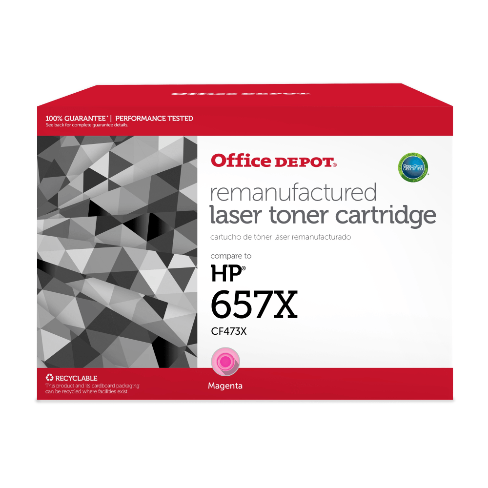 Office Depot Remanufactured Magenta High Yield Toner Cartridge Replacement For HP 657X, OD657XM MPN:201104P