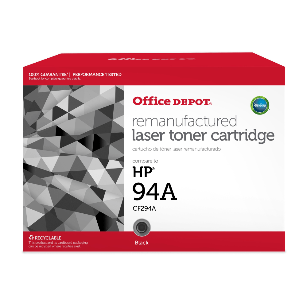 Office Depot Remanufactured Black Toner Cartridge Replacement For HP 94A, OD94A MPN:201421P