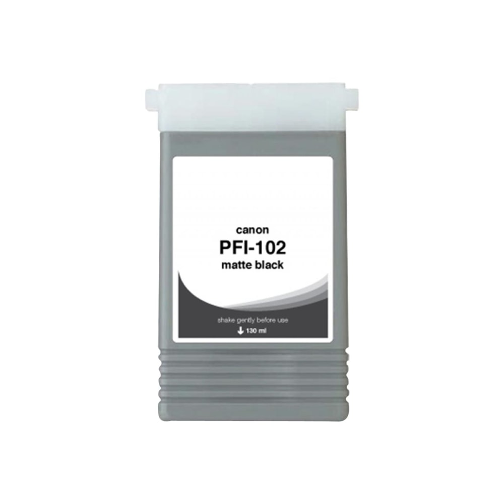 Clover Imaging Group Wide Format - 130 ml - matte black - compatible - box - remanufactured - ink cartridge (alternative for: Canon PFI-102MBK) - MPN:WCPFI102MB