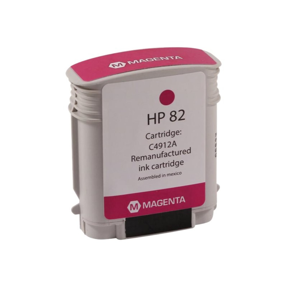 Clover Imaging Group Remanufactured Magenta High Yield Wide Format Ink Cartridge, Replacement For HP 82 MPN:WH82M
