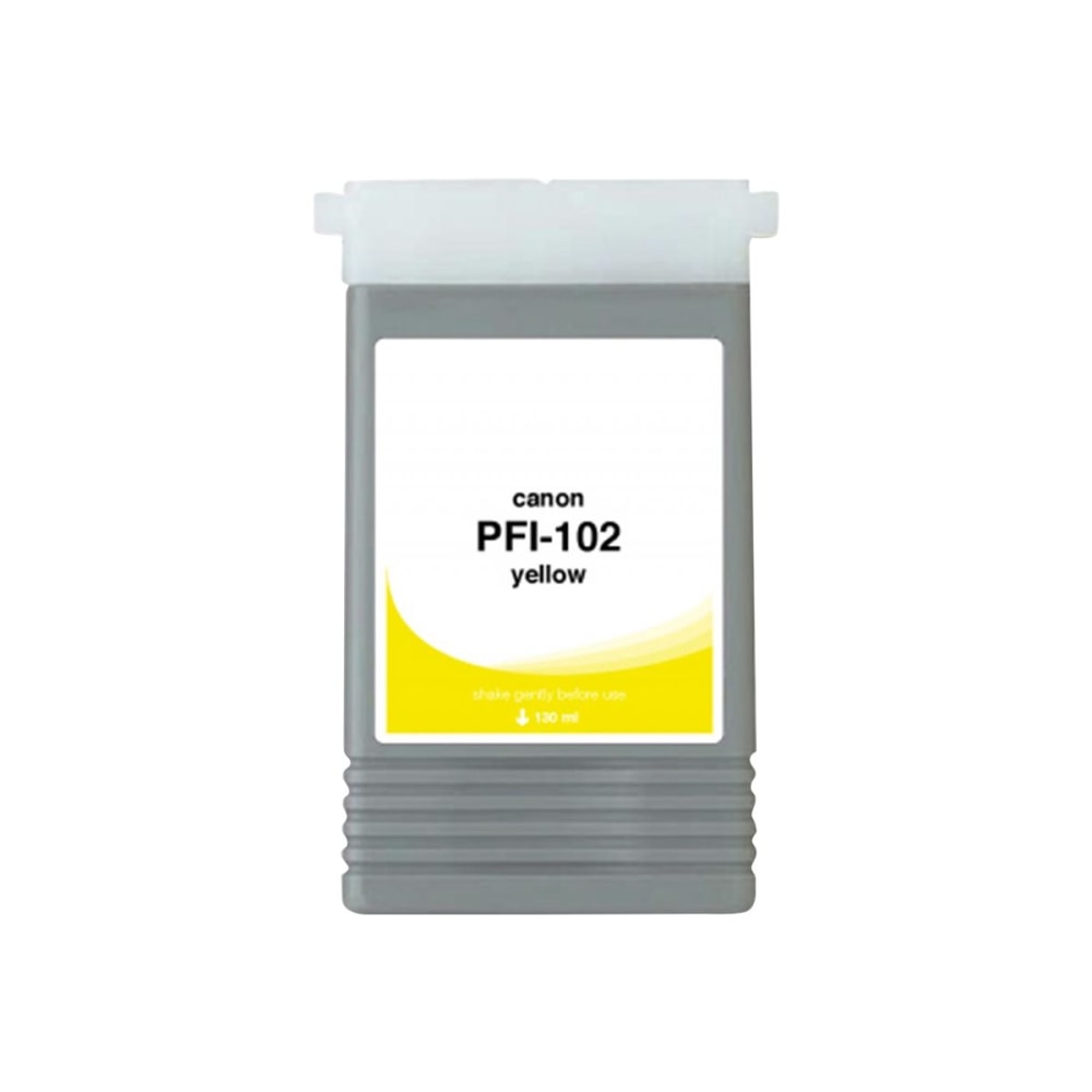 Clover Imaging Group Wide Format - 130 ml - yellow - compatible - box - ink cartridge (alternative for: Canon PFI-102Y) - - WCPFI102Y MPN:WCPFI102Y