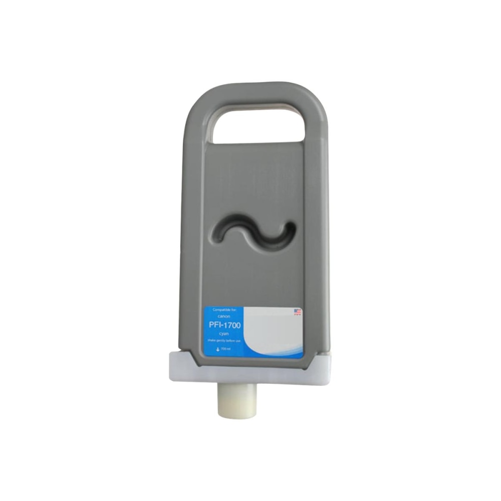Clover Imaging Group Wide Format - 700 ml - cyan - compatible - box - ink cartridge (alternative for: Canon PFI-1700C) - non-OEM - - WCPFI1700C MPN:WCPFI1700C