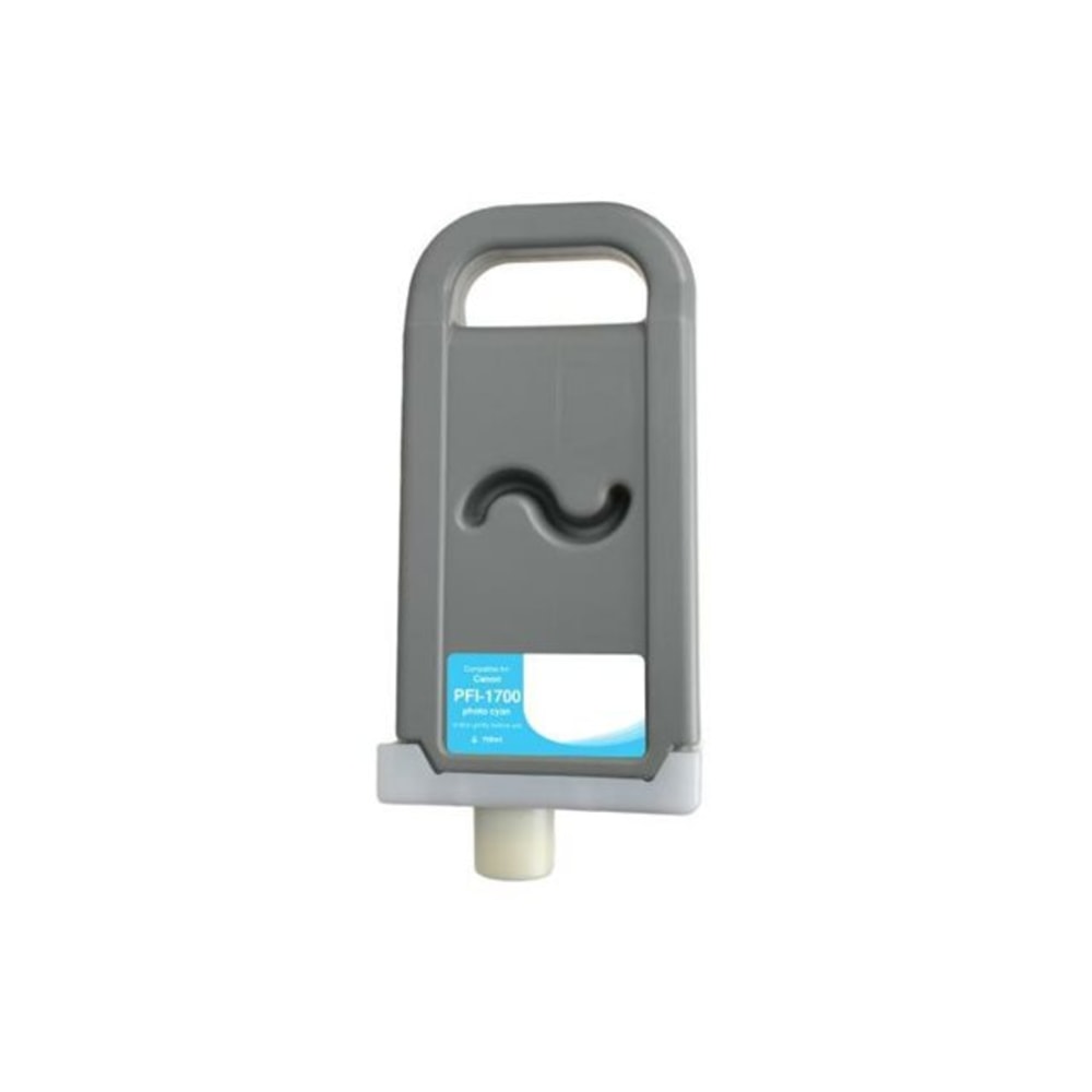 Clover Imaging Group Wide Format - 700 ml - photo cyan - compatible - ink cartridge (photo) (alternative for: Canon 0779C001AA, Canon PFI-1700PC) - MPN:WCPFI1700PC