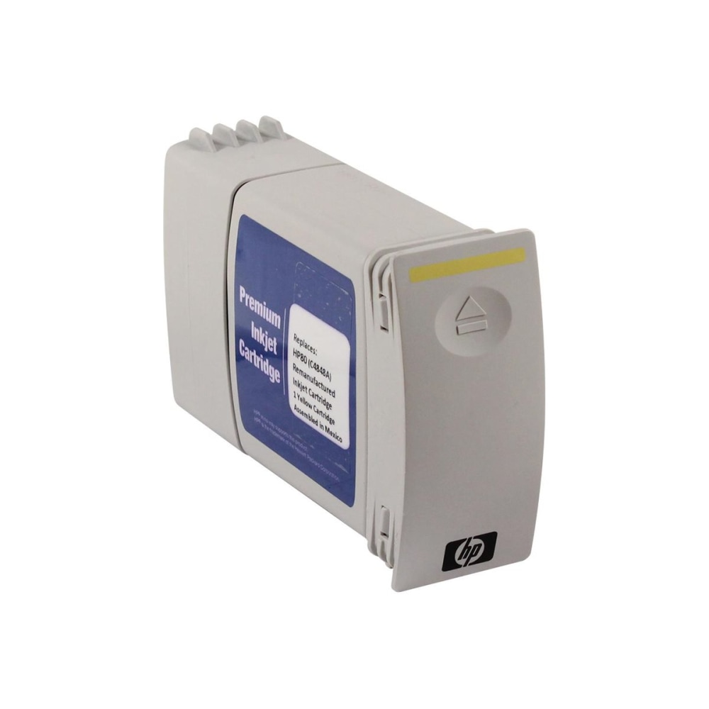 Clover Imaging Group Wide Format - 350 ml - High Yield - yellow - compatible - remanufactured - ink cartridge (alternative for: HP C4848A) - MPN:WH80Y