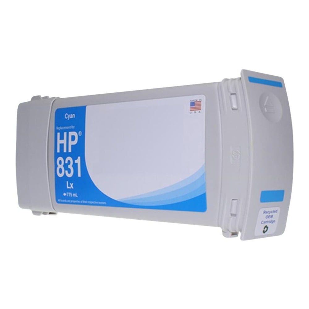 Clover Imaging Group Wide Format - 775 ml - cyan - compatible - box - remanufactured - ink cartridge (alternative for: HP 831) - - WH831C MPN:WH831C
