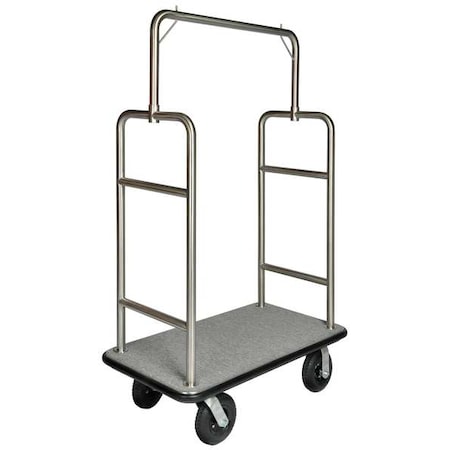 Bellmans Cart, SS Finish, Gray Carpet MPN:2599BK-010-GRY
