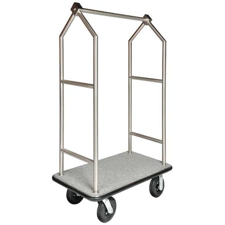 Bellmans Cart, SS Finish, Gray Carpet MPN:2699BK-010-GRY