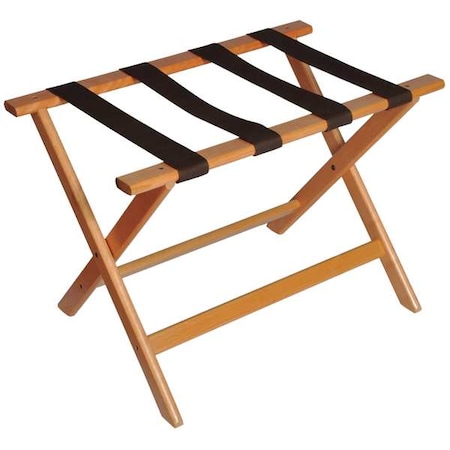 Folding Luggage Rack, 26 in W, Hardwood MPN:177LT