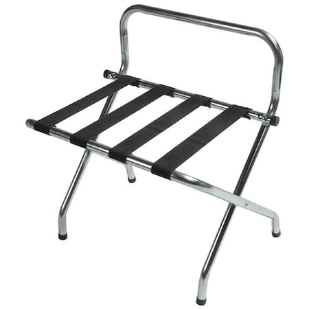 High Back Luggage Rack, Bright Zinc MPN:S1055-C-BL-1