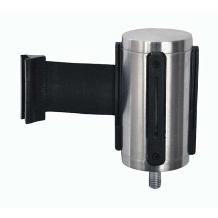 Stanchoin Belt Head, Black, 9.5 ft Length, Stainless Steel MPN:5521-BLK