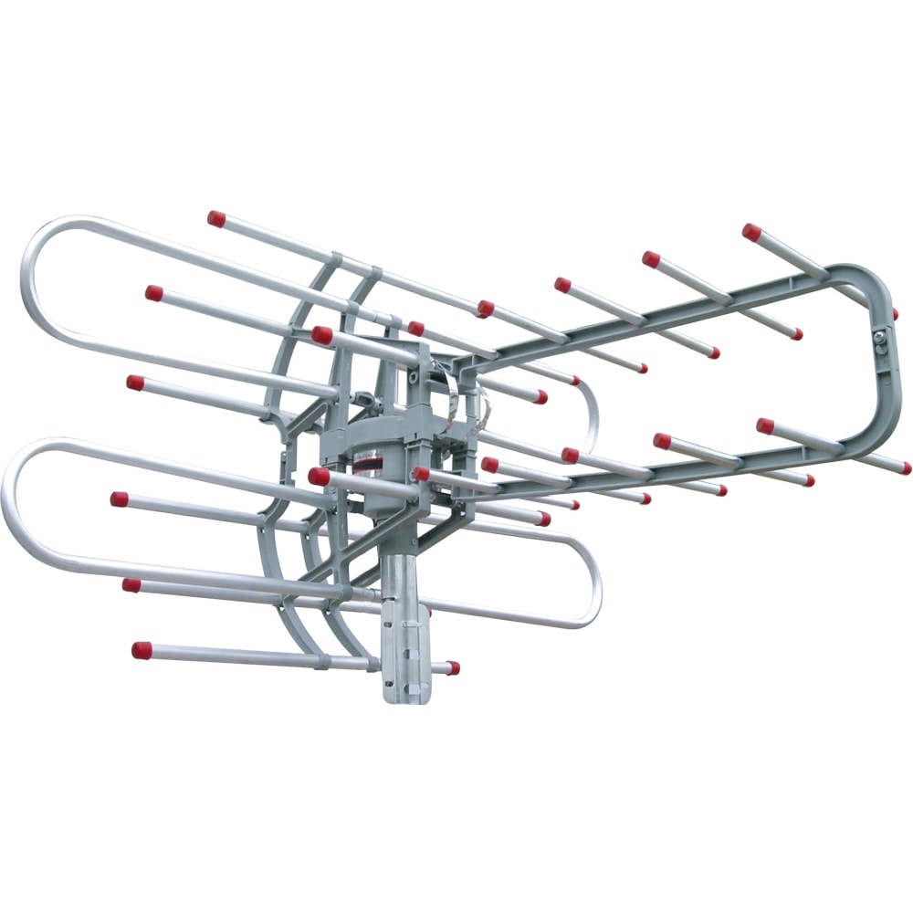 QFX ANT-106 Motorized Remote Control Antenna - Upto 45 Mile Range - VHF, UHF, FM, HD - 28 dB - HDTV Antenna, Outdoor, TV Tuner, Signal Booster MPN:ANT 106
