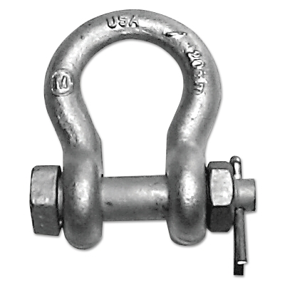 Galvanized Bolt & Nut Anchor Shackle - 6-1/2TON- MPN:M852G