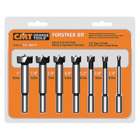 Forstner Bit, Set, 7pcs. MPN:537.000.07