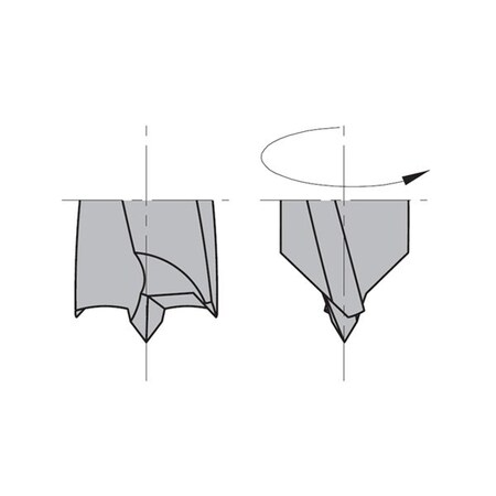 Dowel Drill, Left, 14mm dia., 27mm Cut L MPN:310.140.12