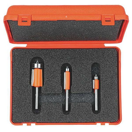 Flush Trim Router Bit, HW, 1/4 in MPN:806.001.11