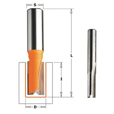 Straight Cut Profile Router Bit, 1/4