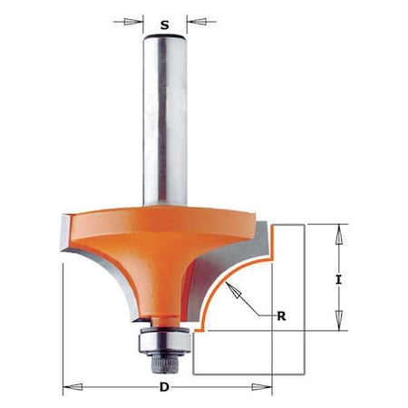 Beading Cut Profile Router Bit, 1-1/4