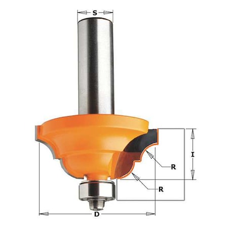 Roman Ogee Router Bit, HW, 1-5/16 in MPN:841.785.11