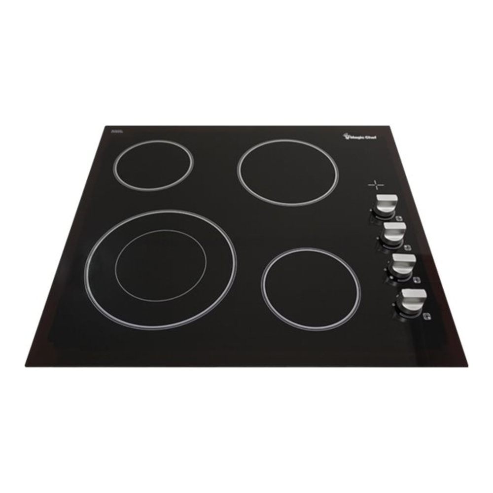 Magic Chef MCSCTE24BG - Ceramic cooktop - 4 hobs - Niche - width: 22 in - depth: 19.3 in MPN:MCSCTE24BG