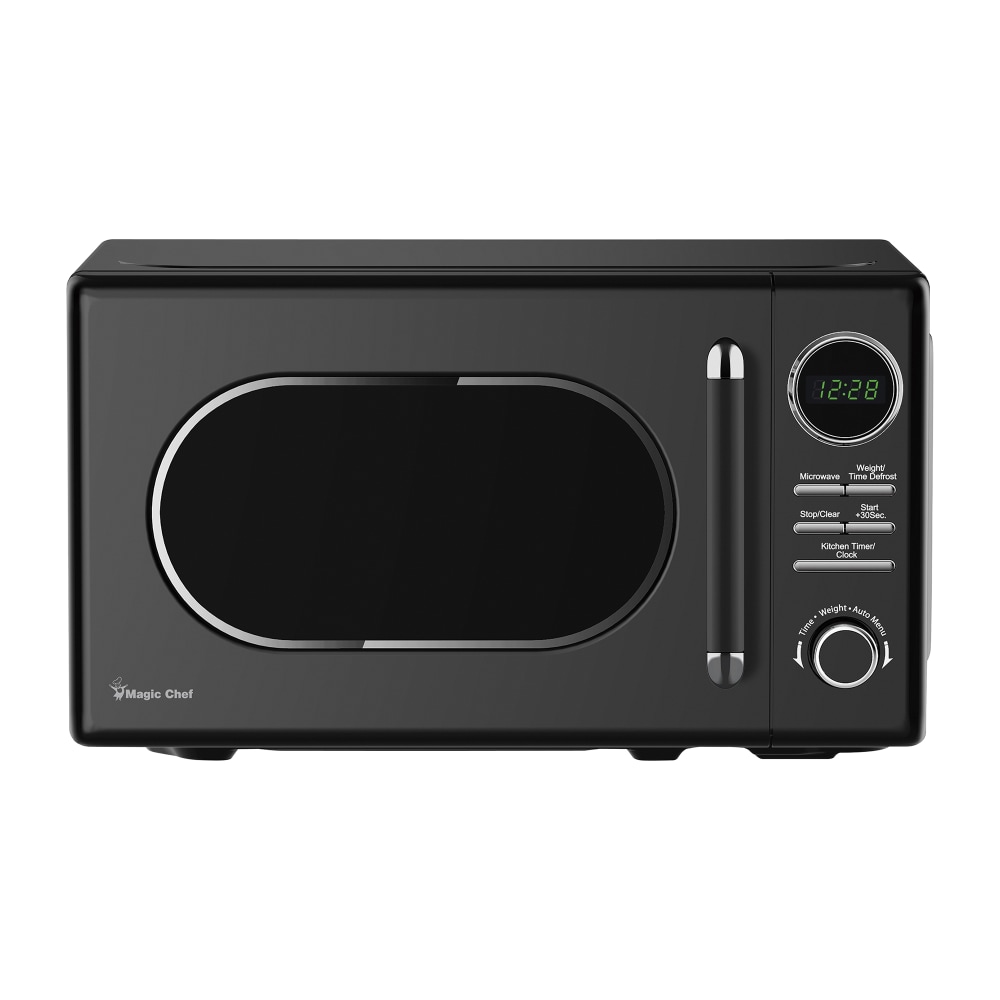 Magic Chef 700-Watt Retro Countertop Microwave, 0.7 Cu. Ft., Black MPN:MC77CMB