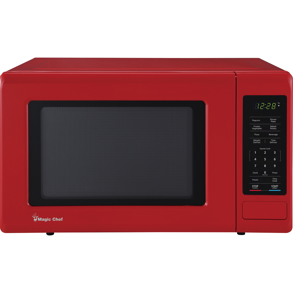 Magic Chef 900-Watt Digital-Touch Countertop Microwave, 0.9 Cu. Ft., Red MPN:MC99MR