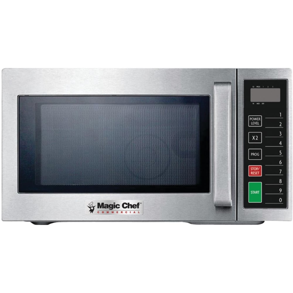 Magic Chef MCCM910ST .9 Cubic-ft Commercial Microwave - Single - 0.9 ft³ Capacity - Microwave - 3 Power Levels - MCCM910ST MPN:MCCM910ST