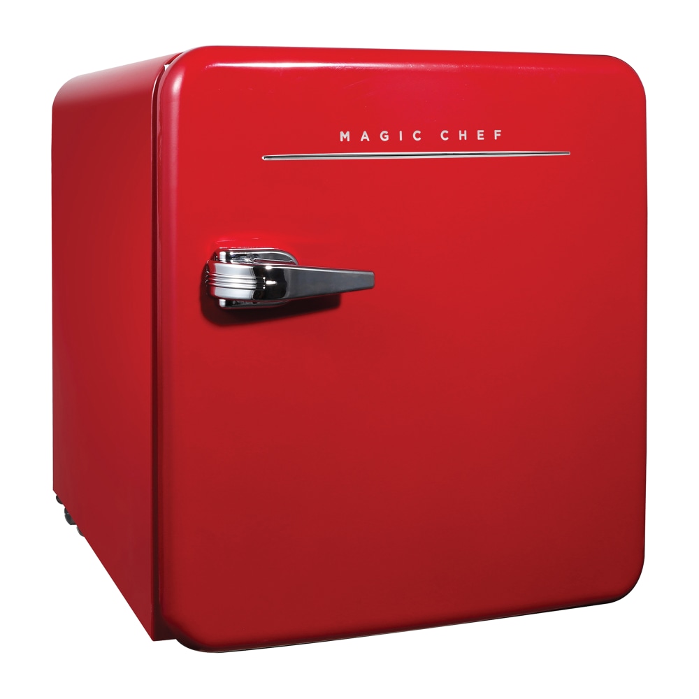 Magic Chef 1.6 Cu. Ft. Retro Mini Fridge With Manual Defrost, Red MPN:MCR16CHR