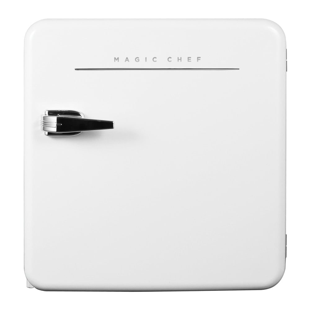 Magic Chef 1.6 Cu Ft Retro Mini Refrigerator With Manual Defrost, White MPN:MCR16CHW