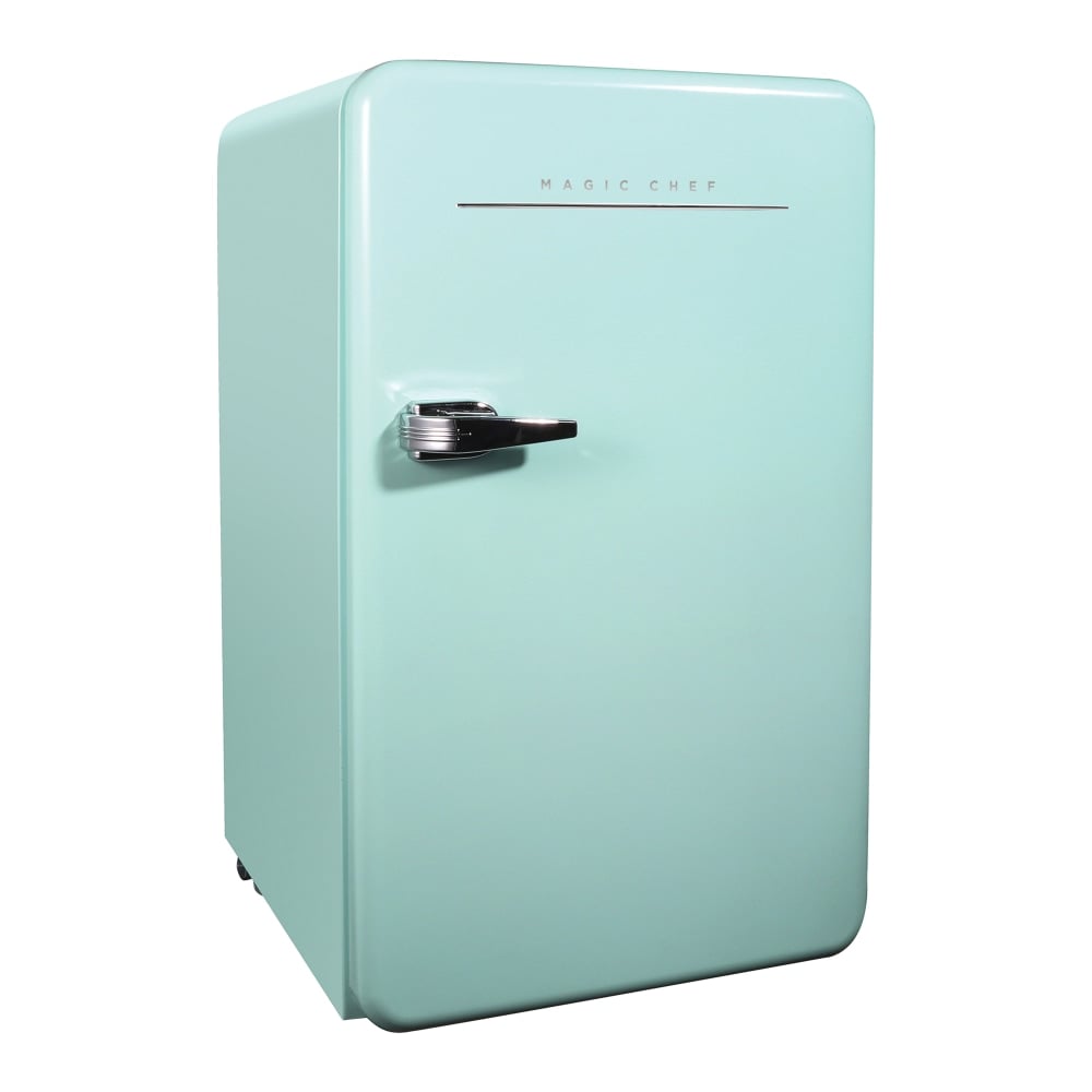 Magic Chef 3.2 Cu. Ft. Retro Mini Fridge With Manual Defrost, Green MPN:MCR32CHM